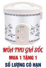 Nồi cơm nắp gài Sharp 1.8 lít KS-183TJV-CR