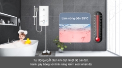 Máy tắm nước nóng trực tiếp Ariston 4500W AURES PREMIUM 4.5P PEARL