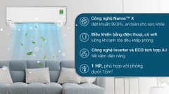 Máy lạnh treo tường Panasonic inverter 1Hp CU/CS-XU9ZKH-8