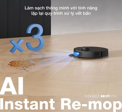Robot hút bụi lau nhà Ecovacs DEEBOT T30S Pro New 2025 (Trắng/ Đen)