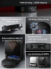 Robot hút bụi lau nhà Roborock Saros 10