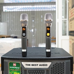 Loa di động Nanomax K-180 (Bass 40cm/ 820W/ Lưới Xám/ Bluetooth)
