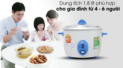 Nồi cơm nắp rời Sharp 1.8 lít KSH-D19V (Màu ngẫu nhiên)
