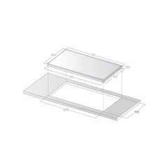 Bếp điện từ đôi Lorca LCI-886D