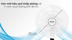 Quạt đứng Toshiba 9 cánh DC inverter F-LSD30(W)VN 30W