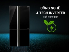 Tủ lạnh Sharp Inverter 611 lít SJ-FXPI700VG-BK Mới 2025