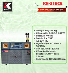 Loa di động Karaoke 4 Tấc Đôi Kozio (ắc quy 12v) KH-215CX
