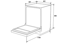 Máy rửa chén độc lập Hafele 15 bộ HDW-F6012S