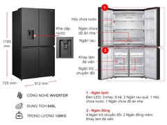 Tủ lạnh Casper Inverter 645 lít RM-680VBW