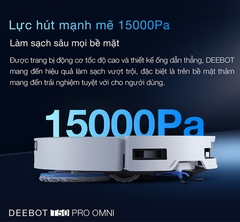 Robot hút bụi lau nhà Ecovacs T50 Pro Omni – Trắng/Đen 2025