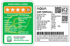 Tủ lạnh Aqua Inverter 283 lít AQR-T299FA(SL) (Mới 2024)