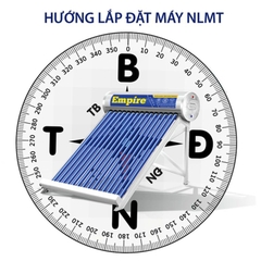 Máy năng lượng mặt trời EMPIRE 180 Lít – ERASUN E316-PG18