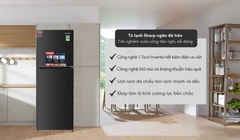 Tủ lạnh Sharp Inverter 247 lít SJ-X270V-DG Mới 2025