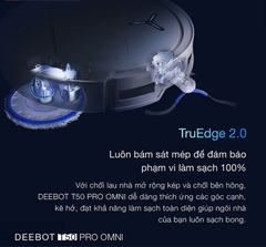 Robot hút bụi lau nhà Ecovacs T50 Pro Omni – Trắng/Đen 2025