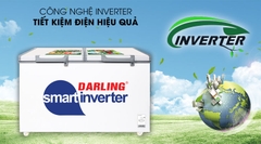 Tủ Đông Mát Darling 2 Ngăn, 2 Dàn Lạnh Inverter 450 lít DMF-4699WSI-4