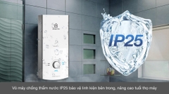 Máy tắm nước nóng trực tiếp Ariston 4500W AURES PREMIUM 4.5P PEARL