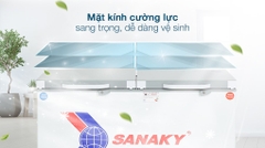 Tủ Đông Sanaky mặt kính cường lực  Inverter 260 LÍT VH-3699W4K