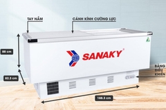 Tủ Đông Kính Lùa Sanaky 516 Lít VH-999K