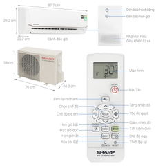 Máy lạnh Sharp Inverter 2 HP AH-X18CEWC