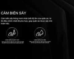 Máy sấy quần áo Aqua 9 kg AQH-V901K(PS) (Sấy thông hơi)