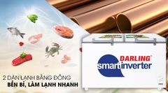 Tủ Đông Mát Darling 2 Ngăn, 2 Dàn Lạnh Inverter 450 lít DMF-4699WSI-4