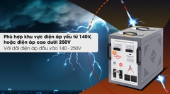 Ổn áp Robot 1 pha 5KVA 140 RENO