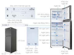 Tủ lạnh Samsung Inverter 305 lít RT31CG5424B1SV