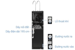 Máy lọc nước RO nóng nguội lạnh Hydrogen 10 lõi Toshiba TWP-WA3SVN(K)