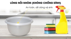 Nồi cơm nắp rời Sharp 1.8 lít KSH-D19V (Màu ngẫu nhiên)