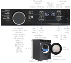 Máy sấy quần áo Toshiba 10 kg TD-BP110GHV(MG) (Sấy bơm nhiệt)
