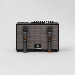 Loa Karaoke Xách Tay Đen (Bass 20cm/ 120w) Nanomax K-01