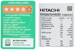 Tủ lạnh Hitachi Inverter 569 lít R-WB640VGV0 (GMG)