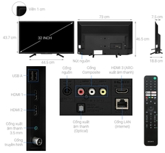 Google Tivi Sony 2K 32 inch KD-32W830K