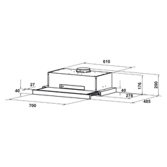 Máy hút mùi Hafele HH-TT70A