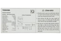 Máy lọc nước RO nóng nguội lạnh Hydrogen 10 lõi Toshiba TWP-WA3SVN(K)