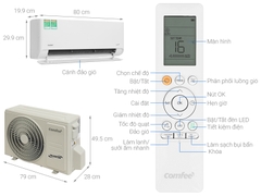 Máy lạnh Comfee Inverter 1.5 HP CFS-13VCB1F-V