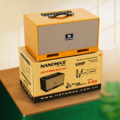 Loa Karaoke Xách Tay Nanomax X-20 Bass Đôi 20cm 380w/max