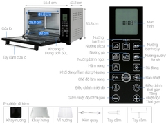 Lò nướng Sanaky 50 lít LN.VH5088N2D