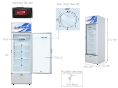 Tủ mát Alaska inverter 300 lít LC-533HI