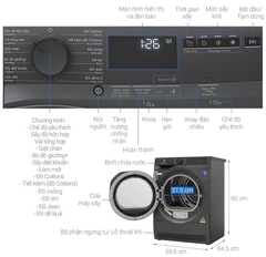 Máy sấy bơm nhiệt Electrolux 8 kg EDH803J5SC MỚI 2024