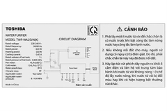 Máy lọc nước RO nóng nguội lạnh Hydrogen 10 lõi Toshiba TWP-WA2SVN(K)