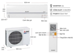 Máy lạnh Mitsubishi Electric Inverter 1 HP MSY-GR25VF