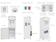 Cây nước uống nóng lạnh Hòa Phát HTL236