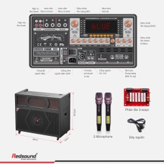 Loa gập di động (Bình AC QUI) Redsound Bass đôi 4 tấc gập R2411