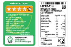 Tủ lạnh Hitachi Inverter 210 lít HRTN5230MUVN