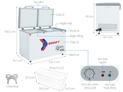 Tủ đông Mát Inverter Sanaky VH-5699W3
