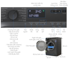Máy giặt Electrolux Inverter 9 kg EWF9023P5SC