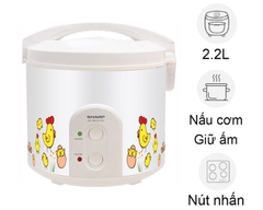 Nồi cơm nắp gài Sharp 2.2 lít KS-223TJV-CH