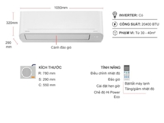 Máy lạnh Toshiba Inverter 2.5 HP RAS-H24S4KCV2G-V