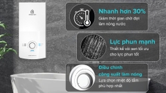Máy tắm nước nóng trực tiếp Ariston 4500W AURES PREMIUM 4.5